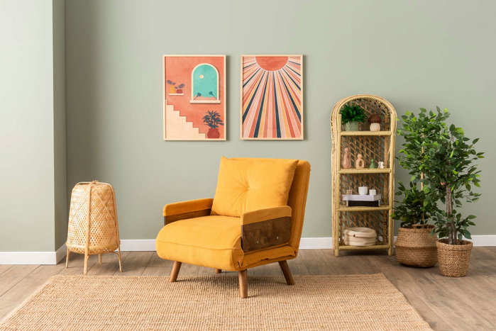 Atelier Del Sofa Cosmo Single - Amarillo Mostaza